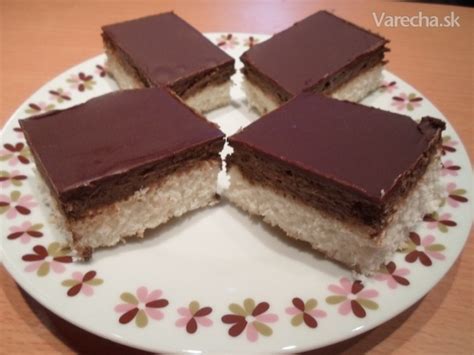 Kokosové rezy s čokoládou