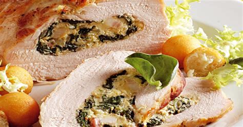 Roláda z králika so špenátom a mletým mäsom