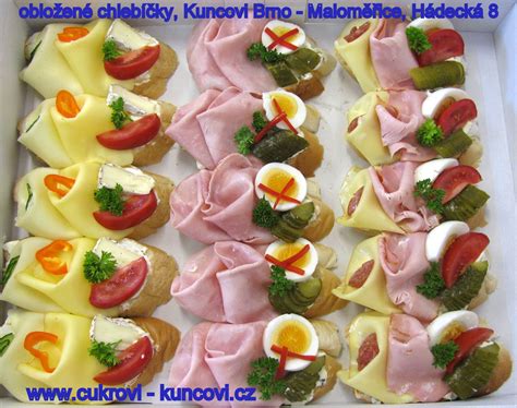 obložené chlebíčky rôzne druhy