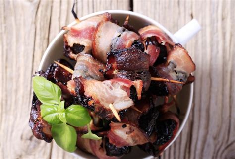 Recept na sušené slivky so slaninou