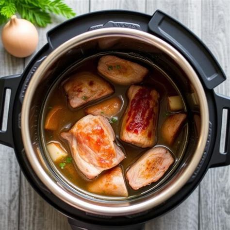 príprava bravčového karé v tlakovom hrnci