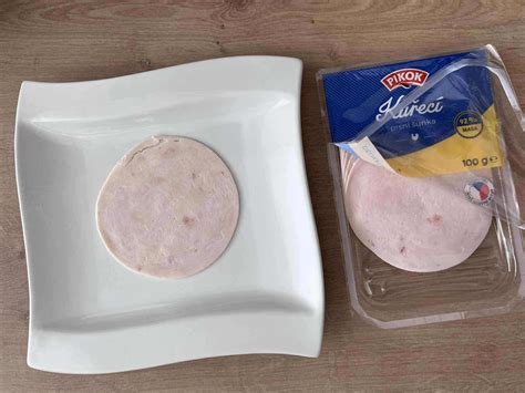 Grafické znázornenie zloženia kuracej šunky