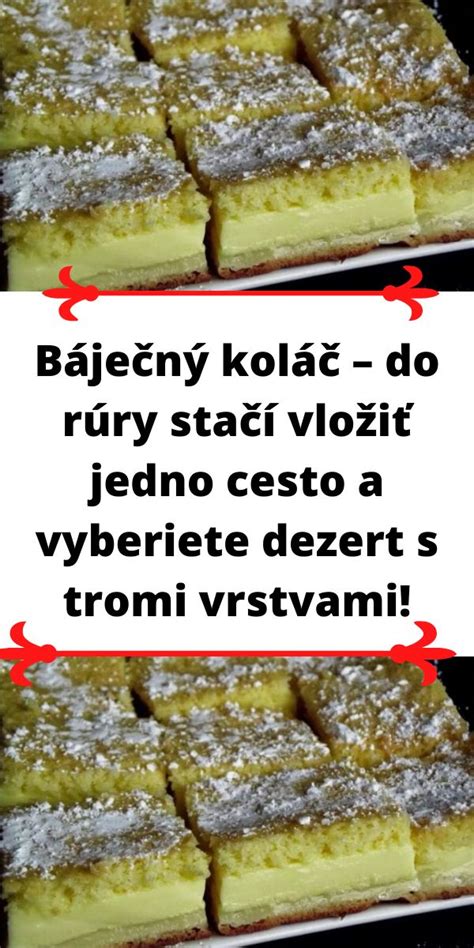 Hotový magický koláč s tromi vrstvami