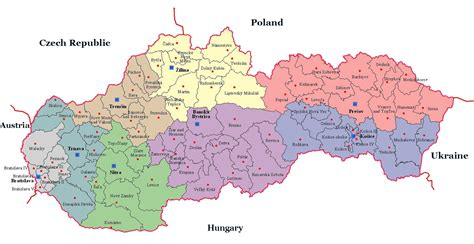 Mapa Slovenska s vyznačenými farmami s označením SK 106 ES