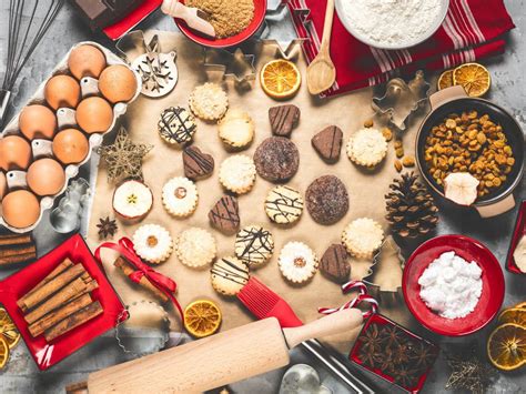 Ilustrácia vianočných koláčikov