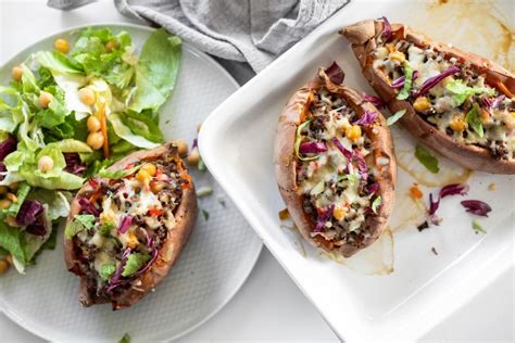 Plnené bataty mäsom a zeleninou