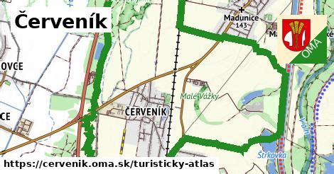 Mapa obce Červeník