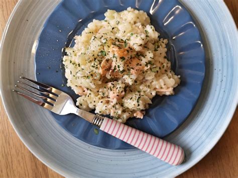 Rizoto s lososom a feniklom