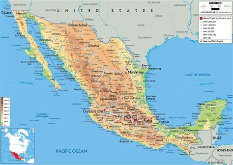 Mapa Tijuany, Mexiko