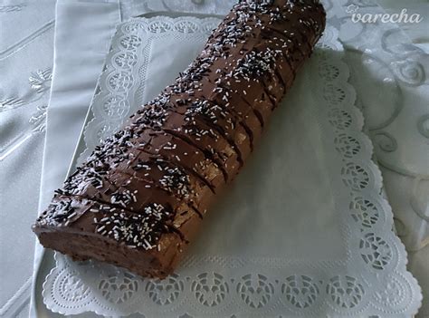 zrolovaná čokoládová roláda