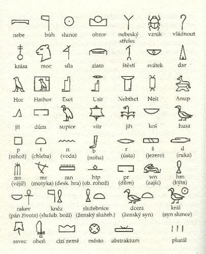 Staroegyptské hieroglyfy zobrazujúce husi