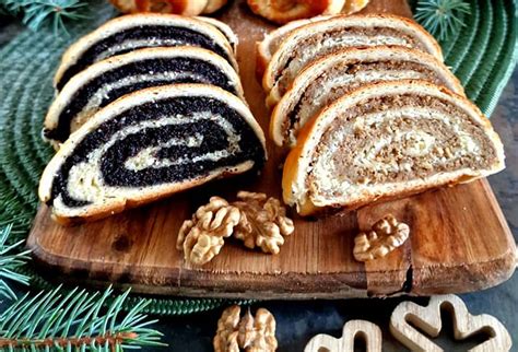 Ilustrácia bratislavských pajglov s makovou a orechovou plnkou