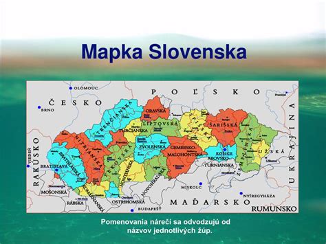 Mapa rozšírenia nárečových názvov pre šišku na Slovensku