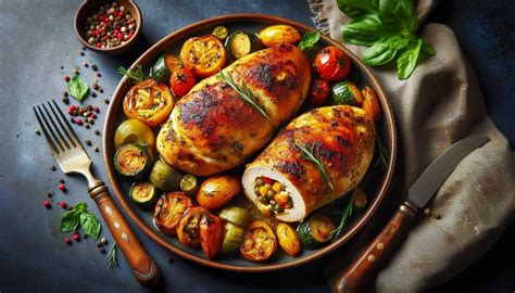 Schéma prípravy plnených kuracích pŕs