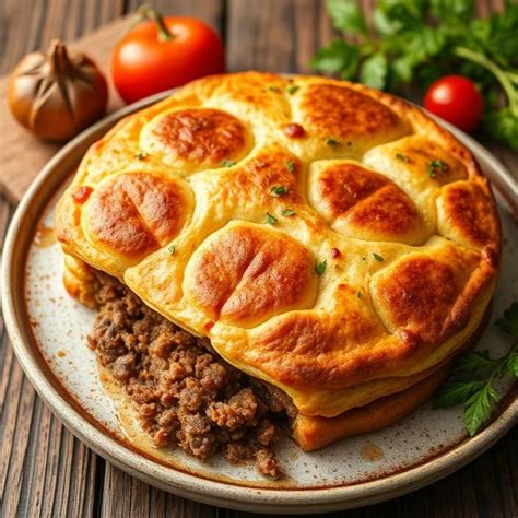 Zapečený pastiersky koláč s mletým mäsom a zemiakovou kašou