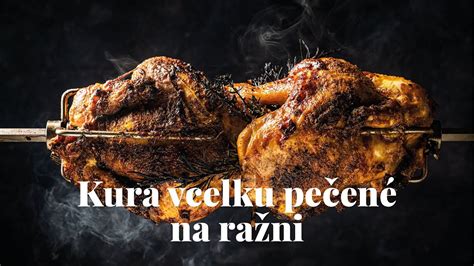 Grilované kura na otočnom ražni