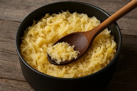 Čerstvá kyslá kapusta na sitku