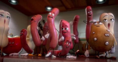 Ilustrácia popichanej klobásy vidličkou