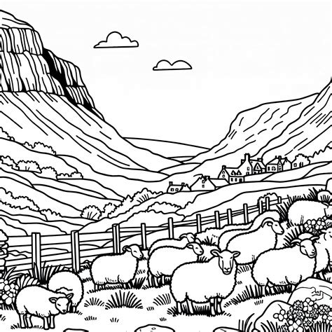 Škótska vysočina s ovcami