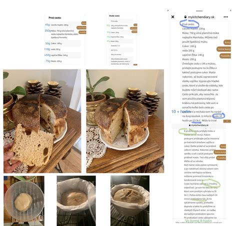 Ilustrácia rôznych druhov koláčov s hrozienkami