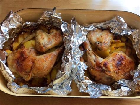 Jedlo pripravené v alobale