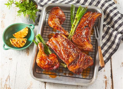 grilované BBQ kuracie stehná