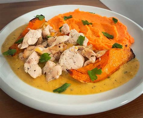 tekvica s pomarančom a kuracím mäsom