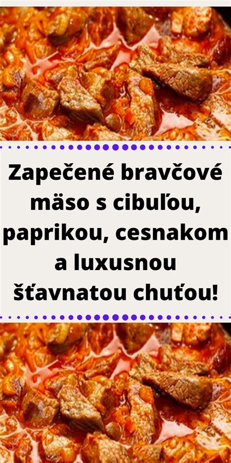 Zapečené bravčové mäso s cibuľou a paprikou