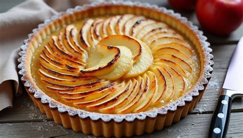 Obrázok francúzskeho jablkového koláča Tarte aux pommes