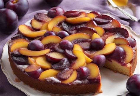 Proces pečenia ovocného koláča s pudingom