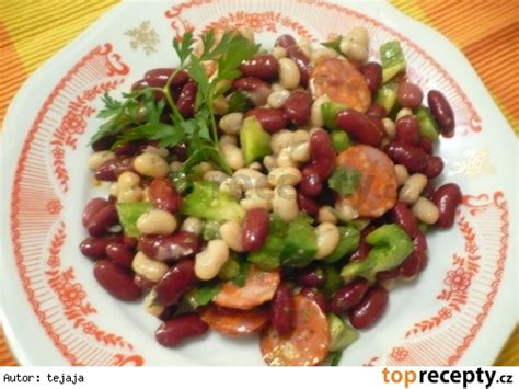 Ilustrácia surovín na fazuľový šalát