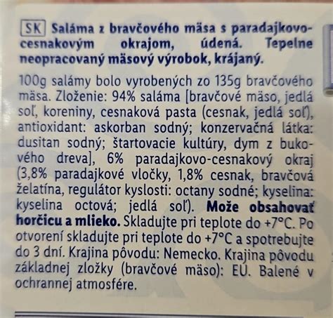 Mapa bravčového mäsa s vyznačenými časťami