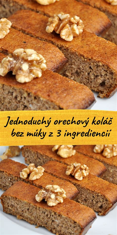 Jednoduchý orechový koláč z troch ingrediencií