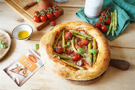 Pizza so špargľou