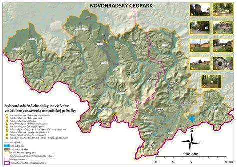 Mapa Geoparku Novohrad-Nógrád