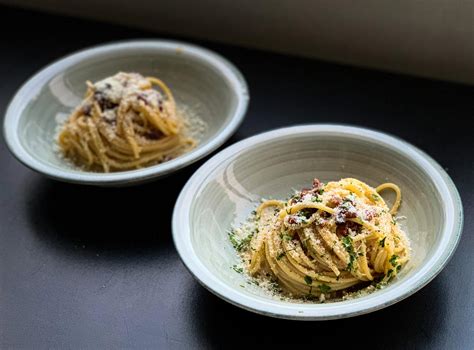 Vegetariánske Carbonara cestoviny