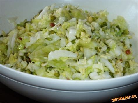Suroviny na šalát z pekingskej kapusty