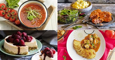 Koláž rôznych druhov jedál z Barbie hier varenie