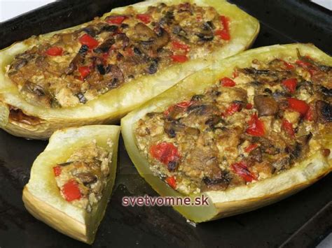 Plnená tekvica s baklažánom a hermelínom