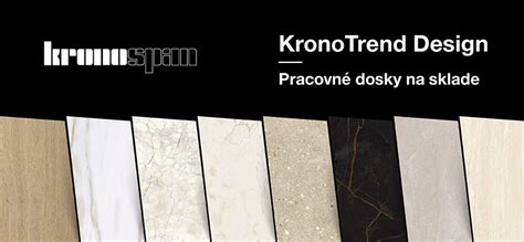 Ukážka rôznych materiálov pracovných dosiek