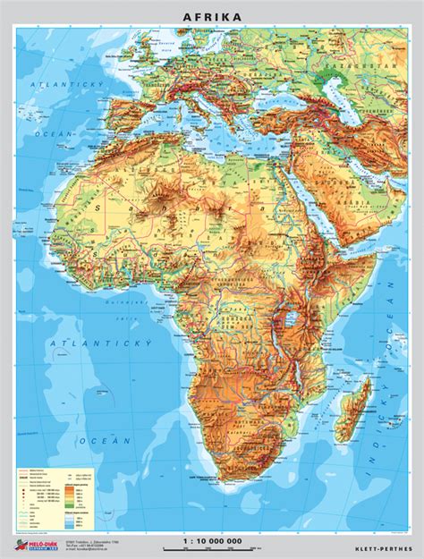 Mapa s krajinami severnej Afriky