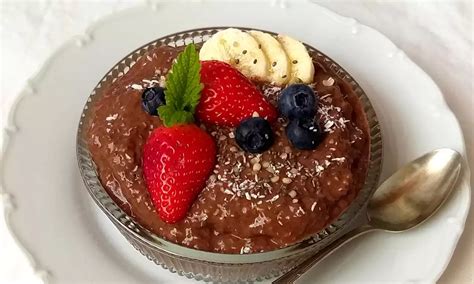 Ozdobený čokoládový puding