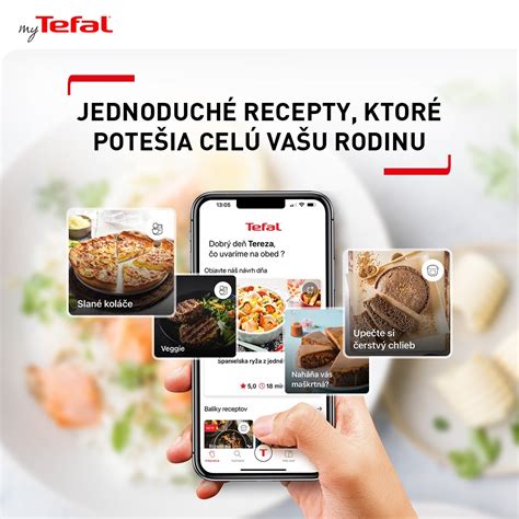 Ukážka rozhrania aplikácie My Tefal s funkciou 