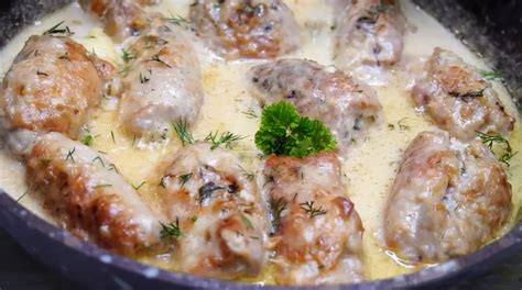 Bravčové závitky v omáčke