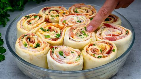 Pizzové slimáky z lístkového cesta