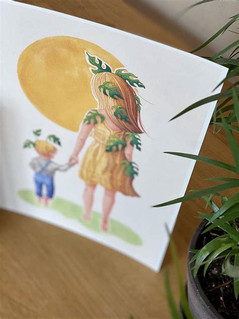 Ilustrácia špenátu so slnkom a polotieňom