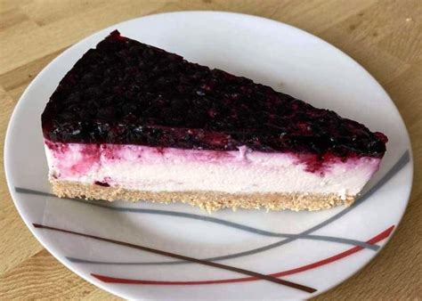 Nepečený cheesecake s čučoriedkami