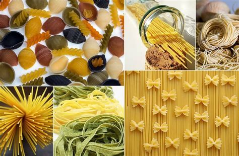 Ilustrácia rôznych druhov omáčok na cestoviny