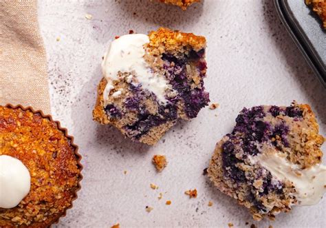 Čučoriedkové muffiny s tvarohom