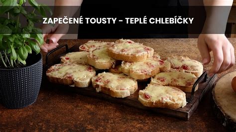 Zapečené chlebíčky s pizzovou chuťou